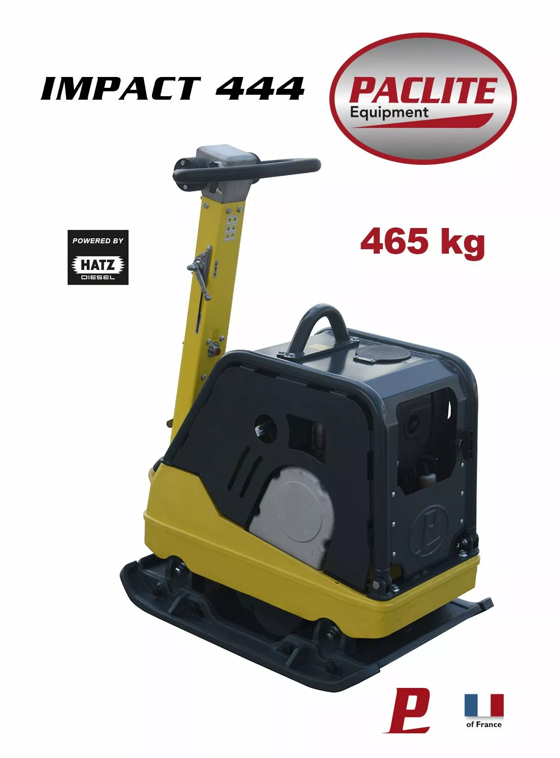 IMPACT444-plaque-vibrante-reversible-paclite Plaque réversible IMPACT 444 de Paclite Equipment - France