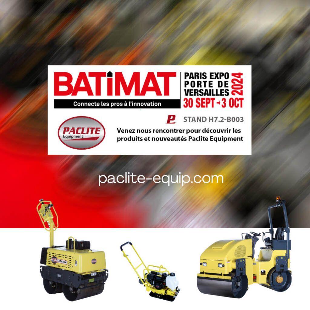 PACLITE sera présent au salon BATIMAT 2024, venez nous rencontrer pour découvrir nos machines et nos nouveautés !